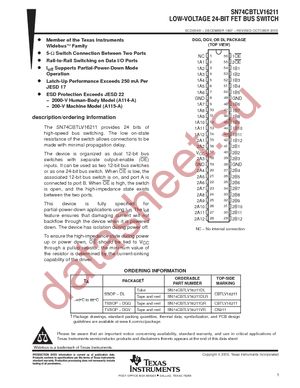 74CBTLV16211GRE4 datasheet  